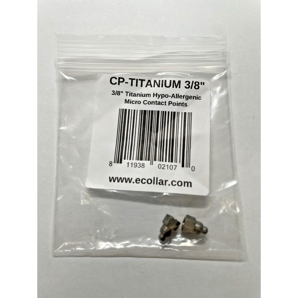 E collar technologies Titanium Hypo-Allergenic contact points Micro 3/8" length - Picture 1 of 2